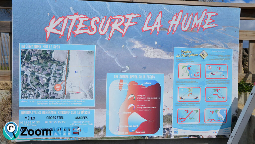 spot de kitesurf de la hume à Gujan-Mestras près de Arcachon