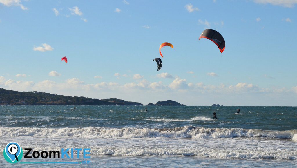 spot de kitesurf l'almanarre à hyères giens zoomkite