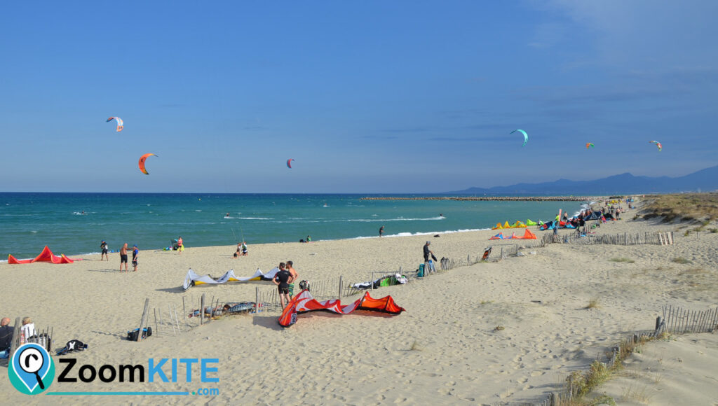zone de kite canet en roussillon zoomkite