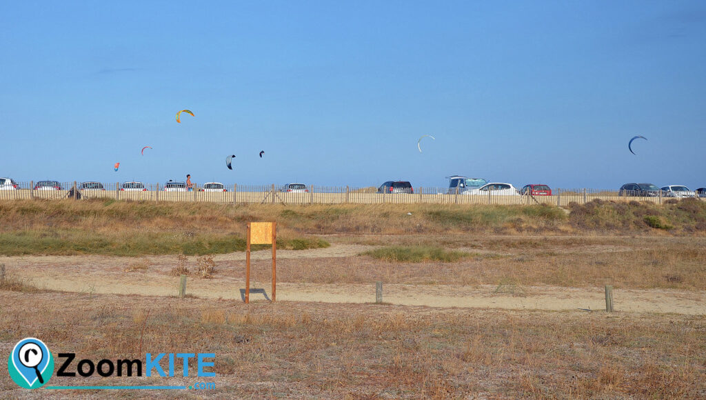 zone de kitesurf a canet en roussillon parking zoomkite